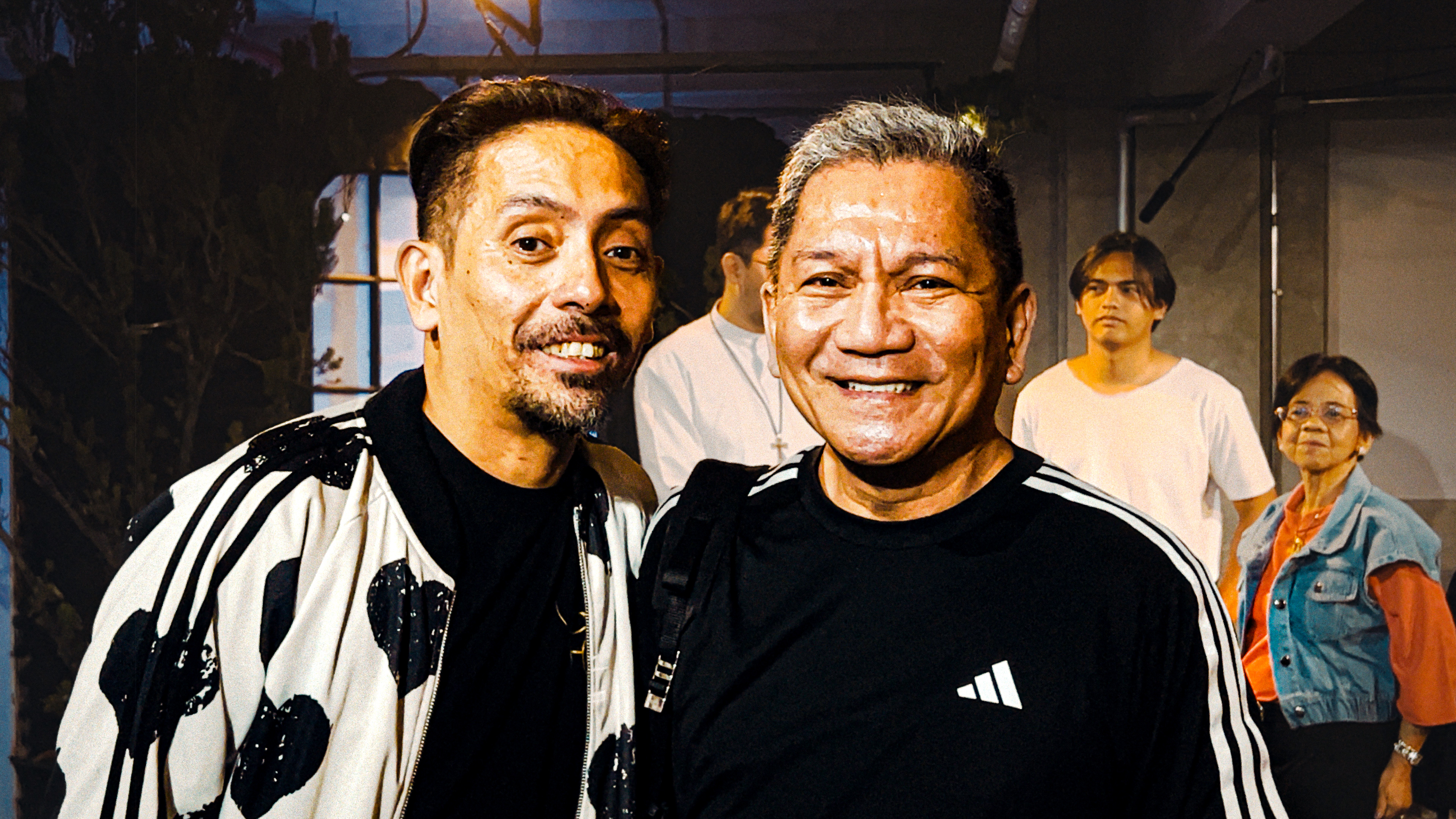 Manu Respall (left) and Toots Tolentino (right). The ANCIENT PRODIGAL premiered at Arte Pintura x Paco Creative Space, Ermita, Manila April 6, 2024. Photo by The ElleRaffe.