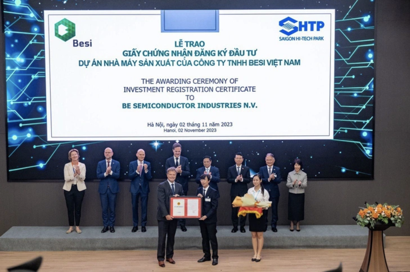 Enterprises in the semiconductor industry in the Netherlands investing in a high-tech park in Ho Chi Minh City.