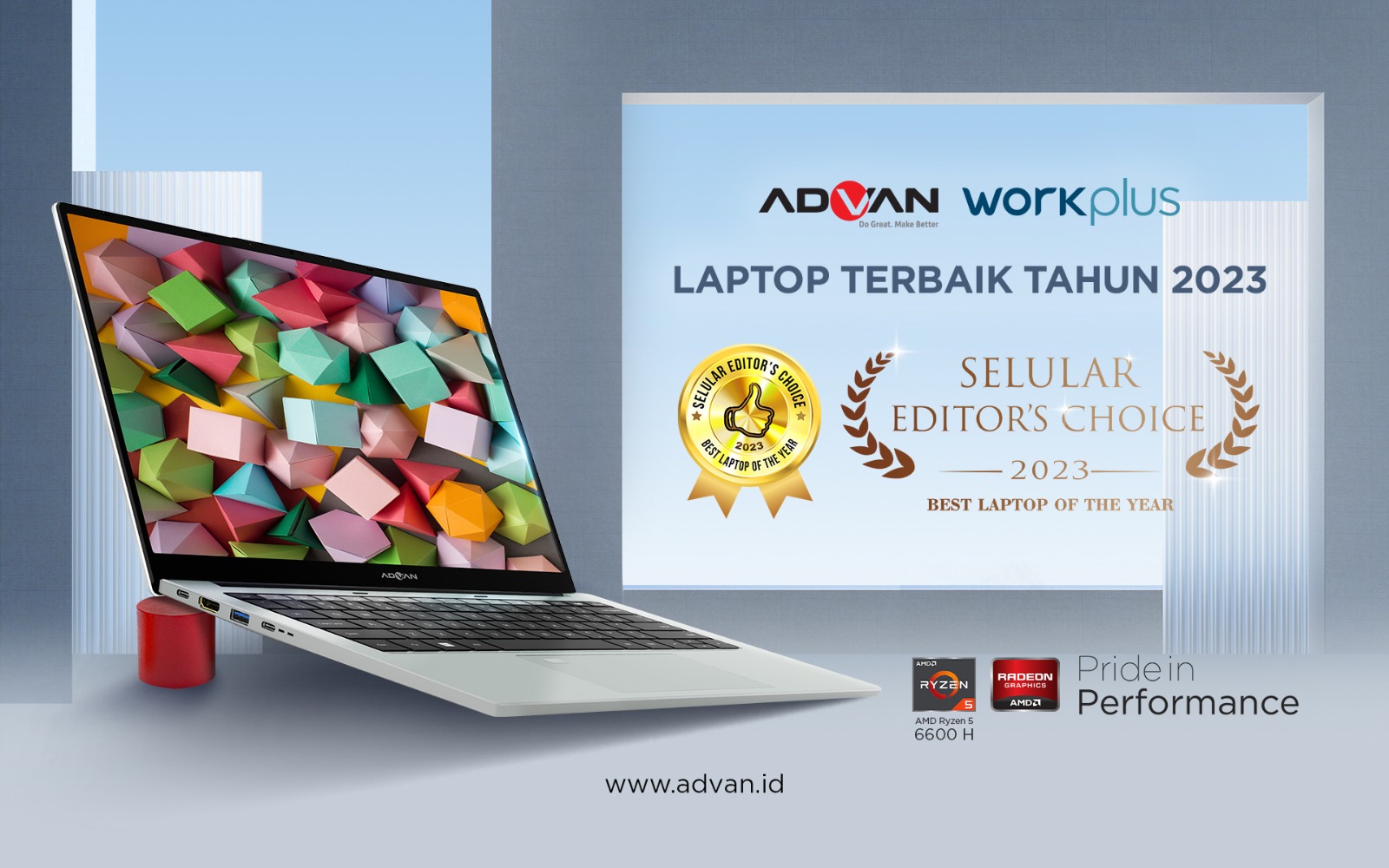Advan Workplus Raid Laptop Terbaik Tahun 2023 Edisi Selular Choice 2023