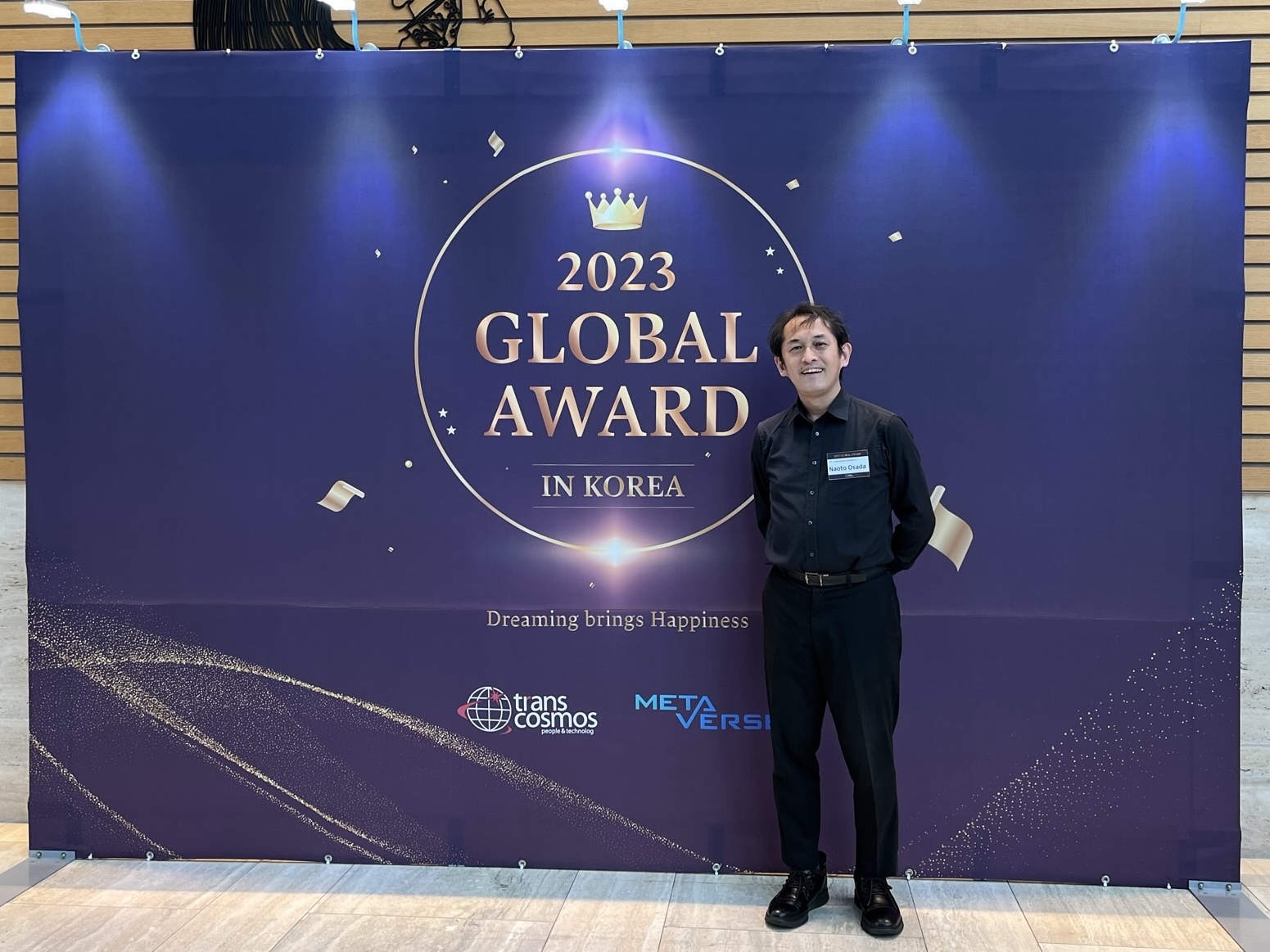 CEO Transcosmos Commerce, Naoto Osada saat menghadiri Global Award di Korea