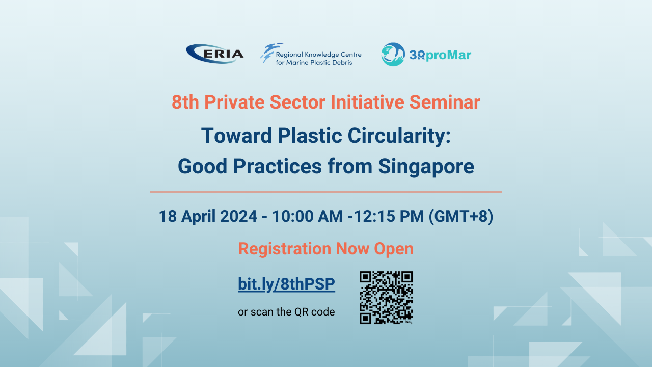 Join Our Webinar on Private Sector Efforts to Reduce Marine Plastics with Good Practices from Singapore