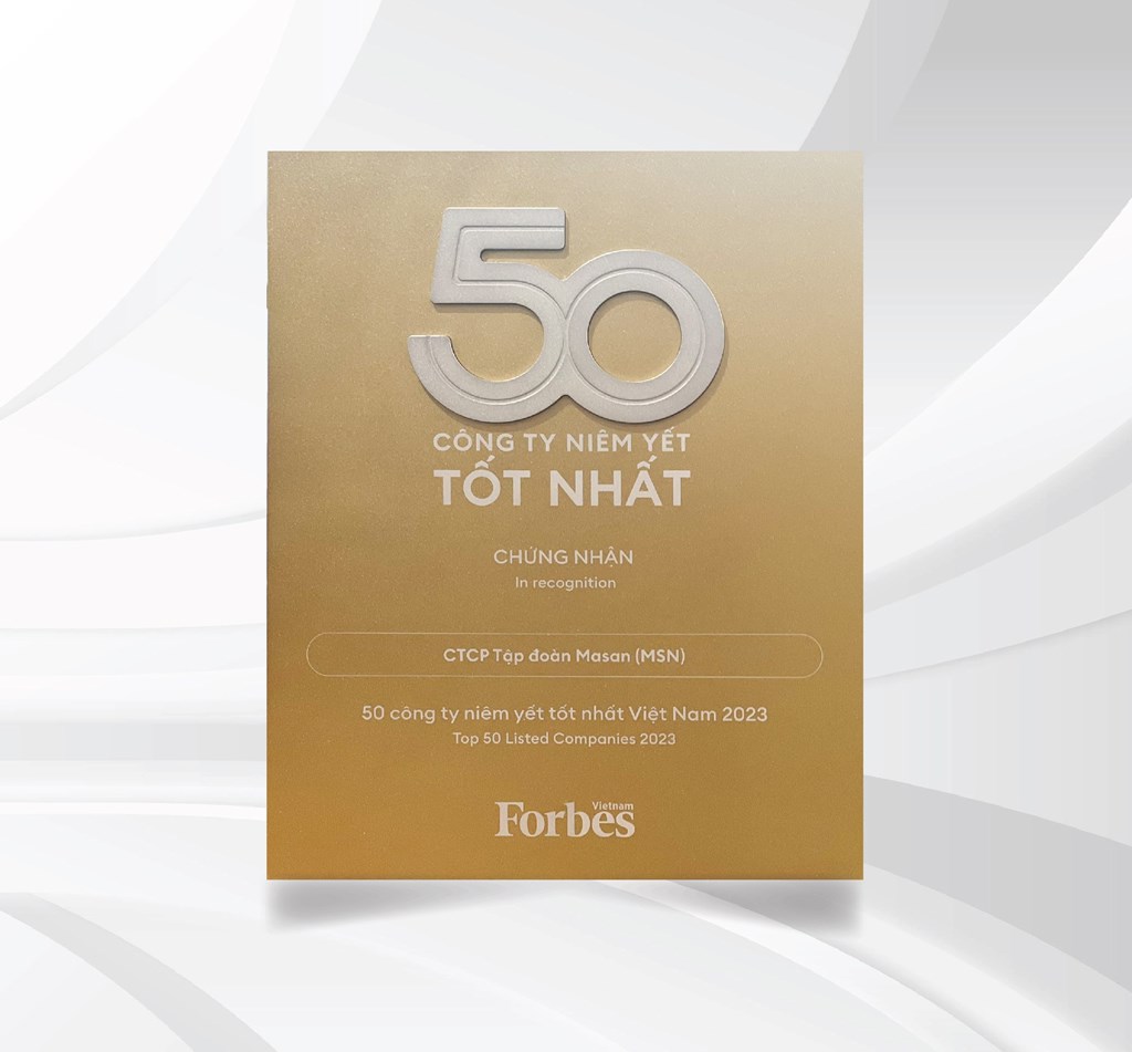 Masan Group được vinh danh Top 50 công ty niêm yết tốt nhất Việt Nam. Ảnh: Khánh Vy/BNEWS