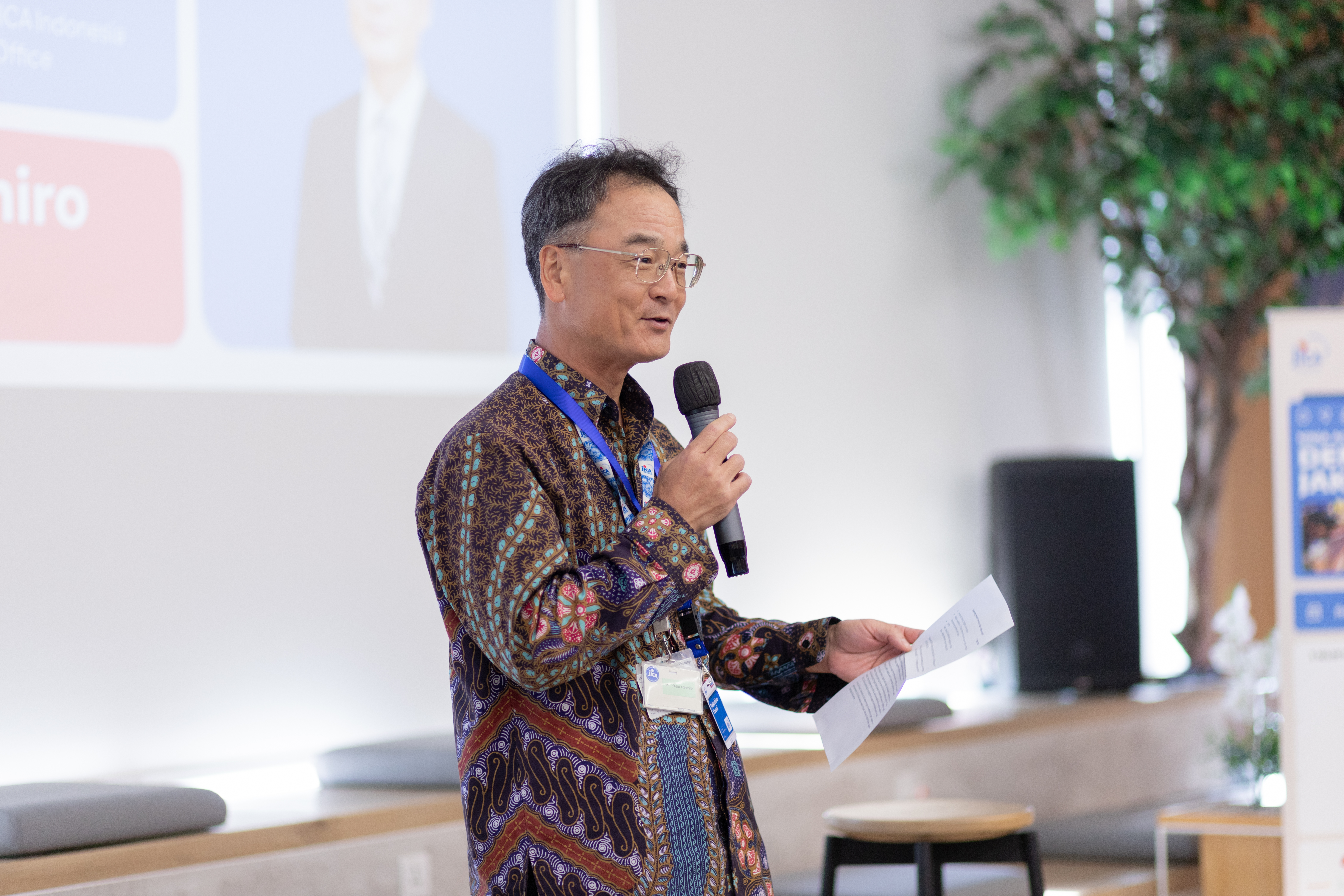Mr. Takehiro Yasui, Chief Representative JICA Indonesia Office. Sumber: NINJA/JICA